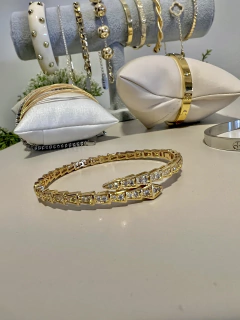 Bracelete Inspired snake Gold / fecho click