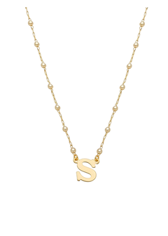 Colar pérola inicial “S” - comprar online