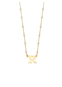 Colar pérola inicial “R” - comprar online