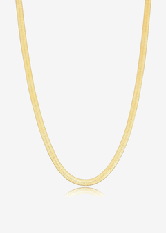 Colar choker fita (5mm) - b. ouro - comprar online