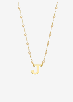 Imagem do Colar pérola inicial “J”