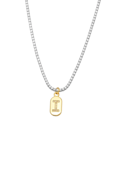 Colar Riviera inicial “i” ( bicolor) - comprar online