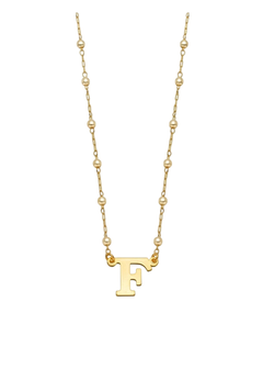 Colar pérola inicial “F” - comprar online