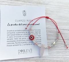 Pulsera energética CUARZO ROSA - Protección y Amor