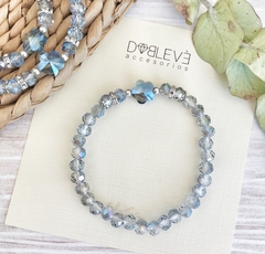 Pulsera FLOR de cristal - Doblevé Accesorios