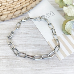 Pulsera cadena plateada