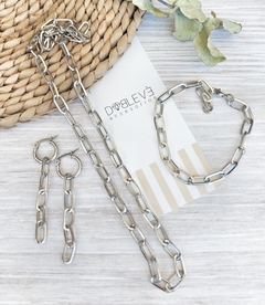 Conjunto cadena plateada