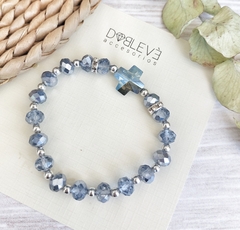 Pulsera CRUZ de cristal - comprar online