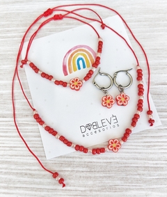 Conjunto flor de fimo - 9 colores - tienda online