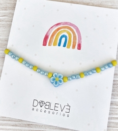 Pulsera/Tobillera flor de fimo - 9 colores - comprar online