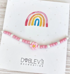 Pulsera/Tobillera flor de fimo - 9 colores en internet