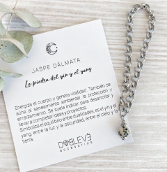 Pulsera JASPE DÁLMATA - Equilibrio - comprar online