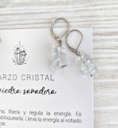 Aros CUARZO CRISTAL - Protección y sanación