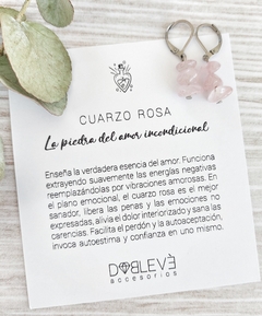 Aros CUARZO ROSA - Amor - comprar online