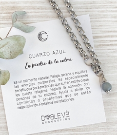 Pulsera CUARZO AZUL - Calma y comunicación - comprar online