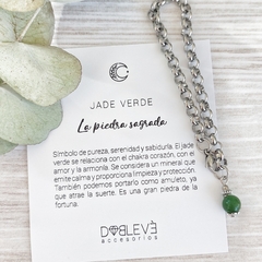 Pulsera JADE VERDE - Sabiduría, armonía y fortuna - comprar online