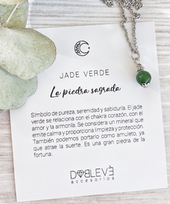 Collar JADE VERDE - Sabiduría, armonía y fortuna - comprar online