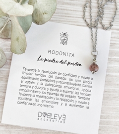 Collar RODONITA - Perdón y sanación del pasado - comprar online