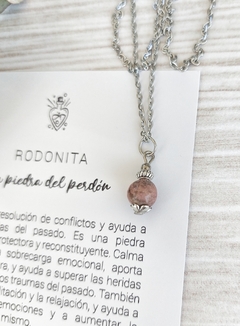 Collar RODONITA - Perdón y sanación del pasado