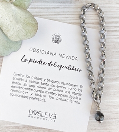 Pulsera OBSIDIANA NEVADA - Equilibrio y coraje - comprar online