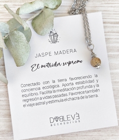 Collar JASPE MADERA - Conexión con tierra - comprar online