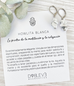 Aros Howlita blanca - Meditación y Relajación - comprar online