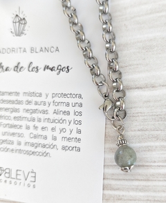 Pulsera LABRADORITA BLANCA - Protección del aura