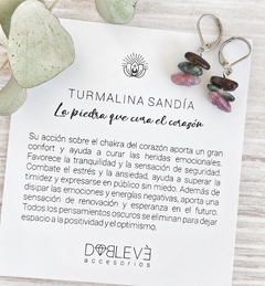 Aros TURMALINA SANDÍA - Sanación de heridas emocionales - comprar online