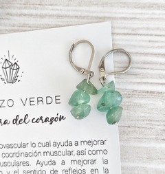 Aros CUARZO VERDE - Regeneración del cuerpo