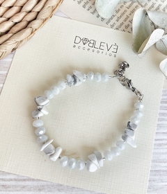 Pulsera energética Howlita blanca - Meditación y Relajación