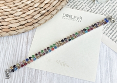 Pulsera de fiesta 0007 - strass multicolor