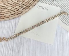 Pulsera de fiesta 0009 - strass dorado