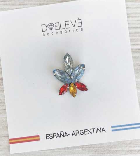 Prendedor Patrio España - Argentina 0008