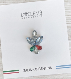 Prendedor Patrio Italia - Argentina 0005