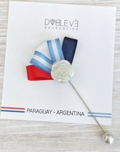 Prendedor Patrio Paraguay - Argentina 0008