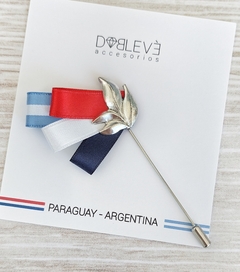 Prendedor Patrio Paraguay - Argentina 0007