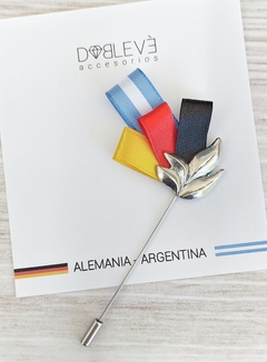 Prendedor Patrio Alemania- Argentina 0005