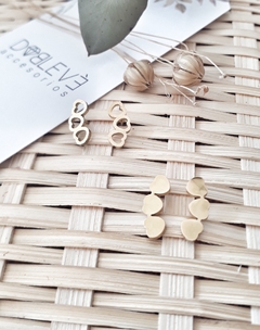 Aros mini trepadores de acero dorado - comprar online