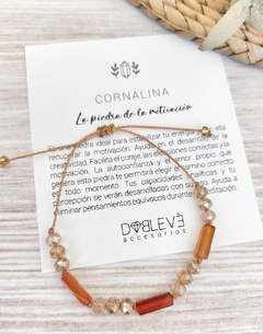 Pulsera energética CORNALINA - Motivación