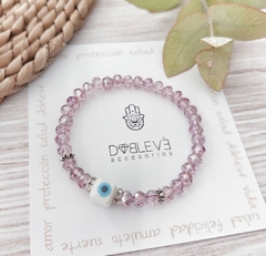 Pulsera amuleto OJO protector Blanco - Riqueza y equilibrio - comprar online