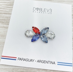 Prendedor Patrio Paraguay - Argentina 0001