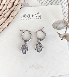 Aros de acero con dijes varios - Doblevé Accesorios