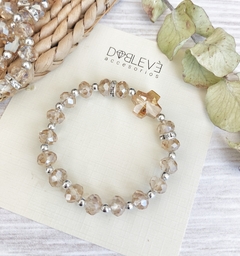 Pulsera CRUZ de cristal - tienda online