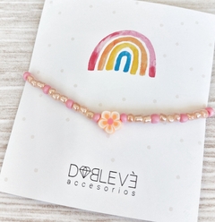 Imagen de Pulsera/Tobillera flor de fimo - 9 colores