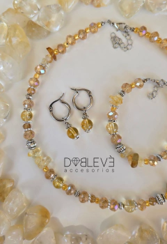 Conjunto energético CITRINO - Felicidad y prosperidad - Doblevé Accesorios