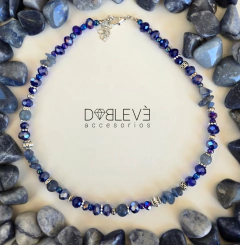 Gargantilla energética CUARZO AZUL - Calma y comunicación - comprar online