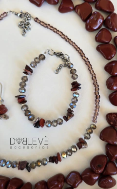 Conjunto energético JASPE ROJO - Fuerza - Doblevé Accesorios