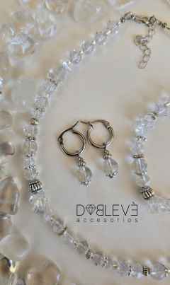 Conjunto energético CUARZO CRISTAL - Sanación y protección - Doblevé Accesorios