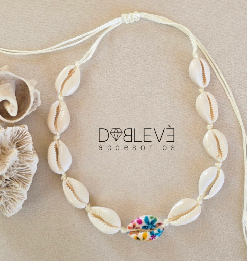 Gargantilla buzio pintado - comprar online