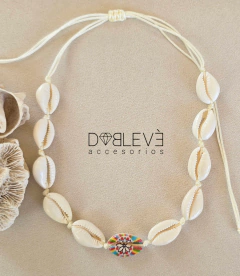 Gargantilla buzio pintado - comprar online